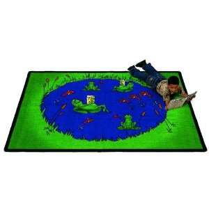  Flagship Frogs Rug 6X9 (Print) Furniture & Decor