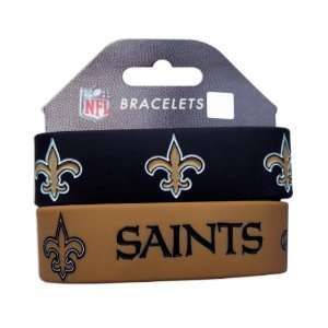  New Orleans Saints Wrist Band (Set of 2) NFL Sports 
