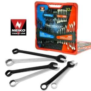   Grade 32 Piece Combination Wrench Set   Extended & Stubby   MM and SAE