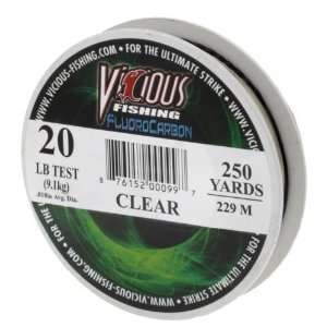  Vicious 20 lb.   250 yards Fluorocarbon Fishing Line 