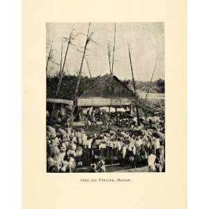  1898 Print Open Air Theater Manila Philippines Live 