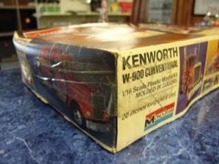 Monogram Kenworth W 900 Conventional 1/16 Scale Semi Truck Model Kit 