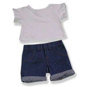  Boys Blue Jeans and T shirt Outfit Teddy Bear Clothes Fit 