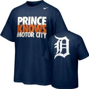  Prince Fielder Navy Nike Detroit Tigers Motor City T Shirt 