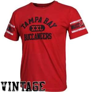   Buccaneers Youth XXL Graphic Vintage T Shirt   Red