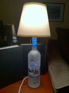 Grey Goose Vodka Bottle Table Lamp  