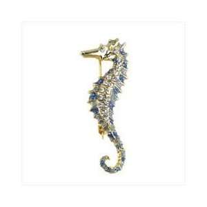  Gold Plated Seahorse Pin: Kitchen & Dining