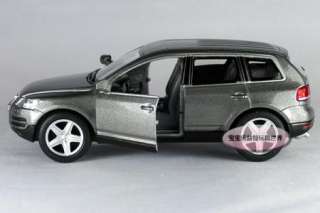 New 1:38 Volkswagen Touareg Alloy Diecast Model Car Grey B147c  