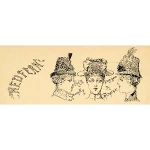  1885 Ad Redfern Designer Hats Clothier Milliner Fashion 