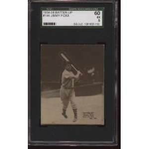  1934/36 Batter Up BB #144 Jimmie Foxx SGC 60 EX 5   Sports 