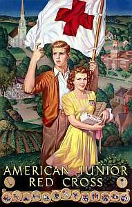 American Junior Red Cross #1   1943 WWII Poster  