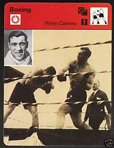 PRIMO CARNERA 1978 Boxing Boxer SPORTSCASTER CARD 26 21  
