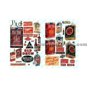   Scale 1940s 1960s Alcohol Tobacco & Chewing Gum Posters Toys & Games
