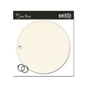  Scenic Route 7 Inch Chipboard Circle Album Worn Grid with 