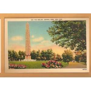  Postcard The Obelisk Central Park New York City 