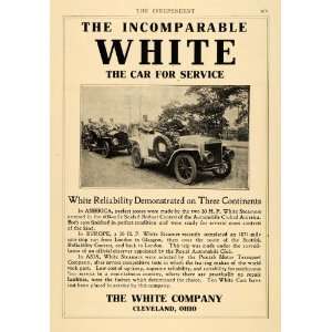  1907 Ad White Steamer Automobile Punjab Motor Transport 