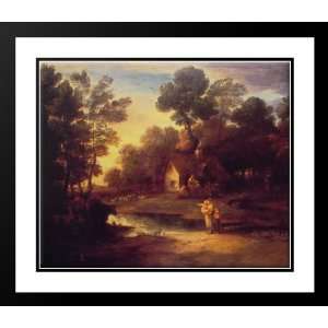  Gainsborough, Thomas 23x20 Framed and Double Matted Wooded 