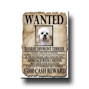  Dandie Dinmont Terrier Wanted Fridge Magnet Everything 