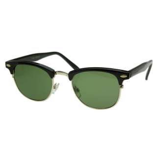 Vintage Half Frame Clubmaster Shades Style Classic Optical RX 