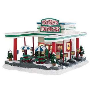 NEW St. Nicholas Square Village Collection Bettys Diner Lighted 