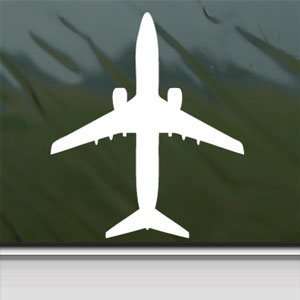  Boeing 737 800 Jet Airliner White Sticker Laptop Vinyl 