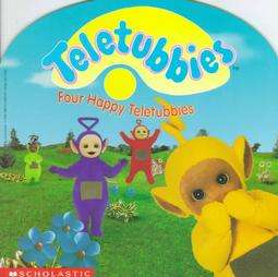 Four Happy Teletubbies 1998, Paperback 9780590386159  