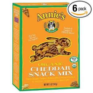 Annies Homegrown Organic Snack Mix Bunnies Cheddar, 5 Ounce (Pack of 