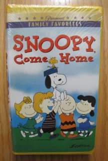 PEANUTS SNOOPY COME HOME VHS VIDEO NEW 097368748262  