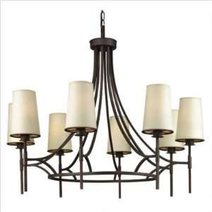  Cancan Collection Eight Light Bronze Chandelier