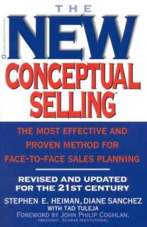 The New Conceptual Selling The Face to Face Sales Method That Helps 