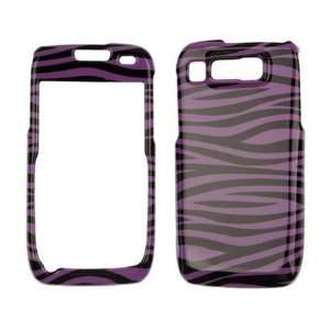  Snap On Plastic Phone Design Case Cover Purple and Black 