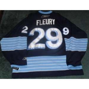  Marc Andre Fleury Autographed Jersey   2011 Winter Classic 