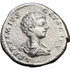  GETA 198AD Scarce QUALITY Ancient Silver Roman Coin GOOD 