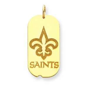  14K New Orleans Saints Lrg Saints W/Large Logo Dogtag 