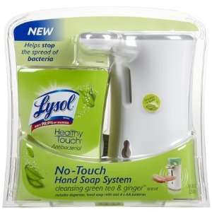 Lysol Healthy Touch Hand Soap Starter Kit Cleansing Green Tea & Ginger 