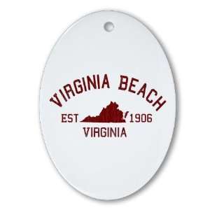  Virginia Beach VA Virginia Oval Ornament by CafePress 