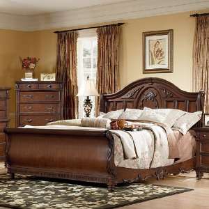  Southern Heritage Sleigh Bed (Cherry) by Vaughan Furniture Baby
