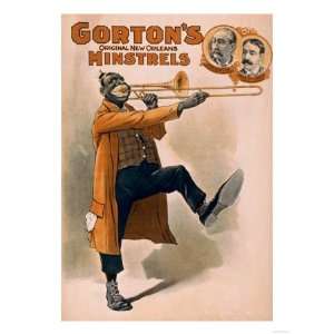 Gortons New Orleans Minstrels Black Man Poster Giclee 