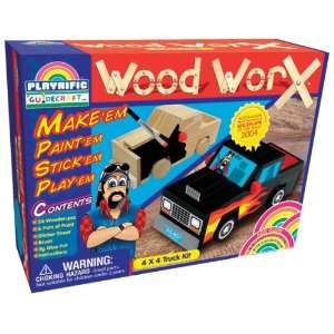  GUIDECRAFT Wood Worx 4X4 Truck Kit [G17208] Toys & Games