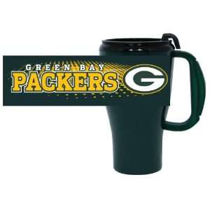  Green Bay Packers NFL Plastic Roadster Travel Mug: Sports 