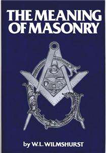 MASONSMASONIC BOOKTHE MEANING OF MASONRY,FREEMASON,NR 9780517331941 