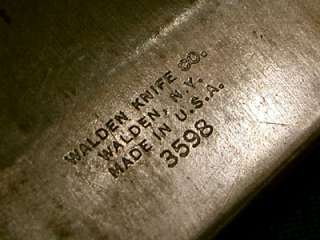 RARE BIG ANTIQUE WALDEN KNIFE CO NEW YORK USA 3598 BONE HUNTING 