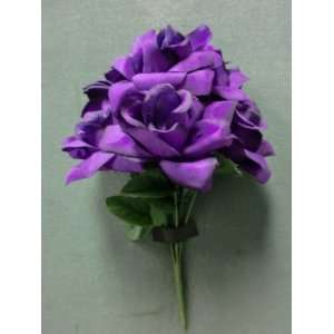  Tanday (Purple) Veined Rose Wedding Bouquet . Everything 