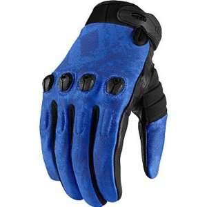 ICON SUB ETCHED GLOVES BLUE LG