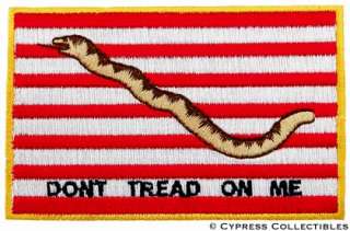 DONT TREAD ON ME NAVY JACK FLAG iron on PATCH AMERICAN  