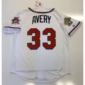  Steve Avery Atlanta Braves 1995 World Series Jersey Medium 