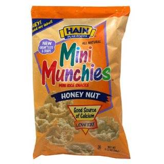  Hain Pure Snax Mini Munchie Rice Cakes, Honey Nut, 3.17 