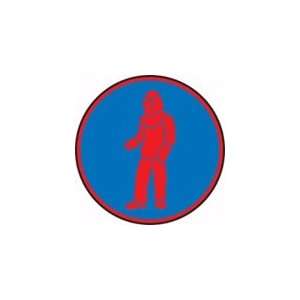 Military Fire Division Symbols WEAR FULL PROTECTIVE CLOTHING (RED/BLUE 
