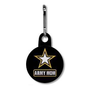   to US Military ARMY MOM on a 1 inch Zipper Pull Charm 