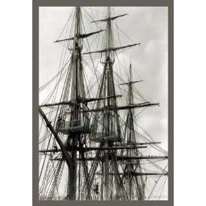  Rigging of the USS Constitution 20x30 Canvas
